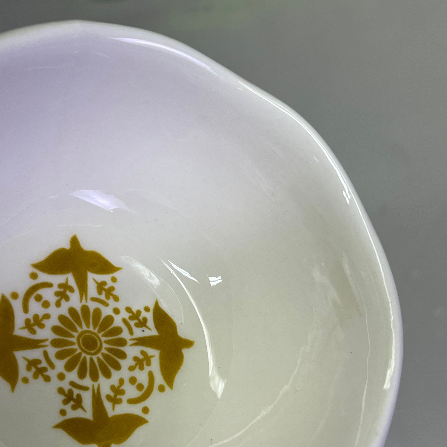 CREATIVE CO-OP (4 PACK) Stoneware Bowl W/ Tile Pattern 4 Styles 4"x2" DG0496A