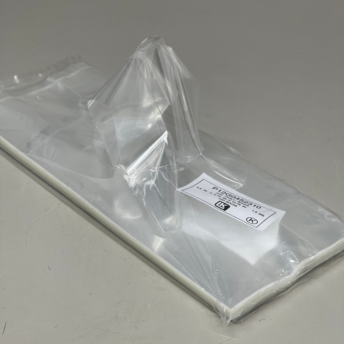 ELKAY (100 PACK) Clear Gusseted Cello Poly Plastic Bags Candy Cookie 1.5 Mil 4.5"x 2.75"x 10.75"