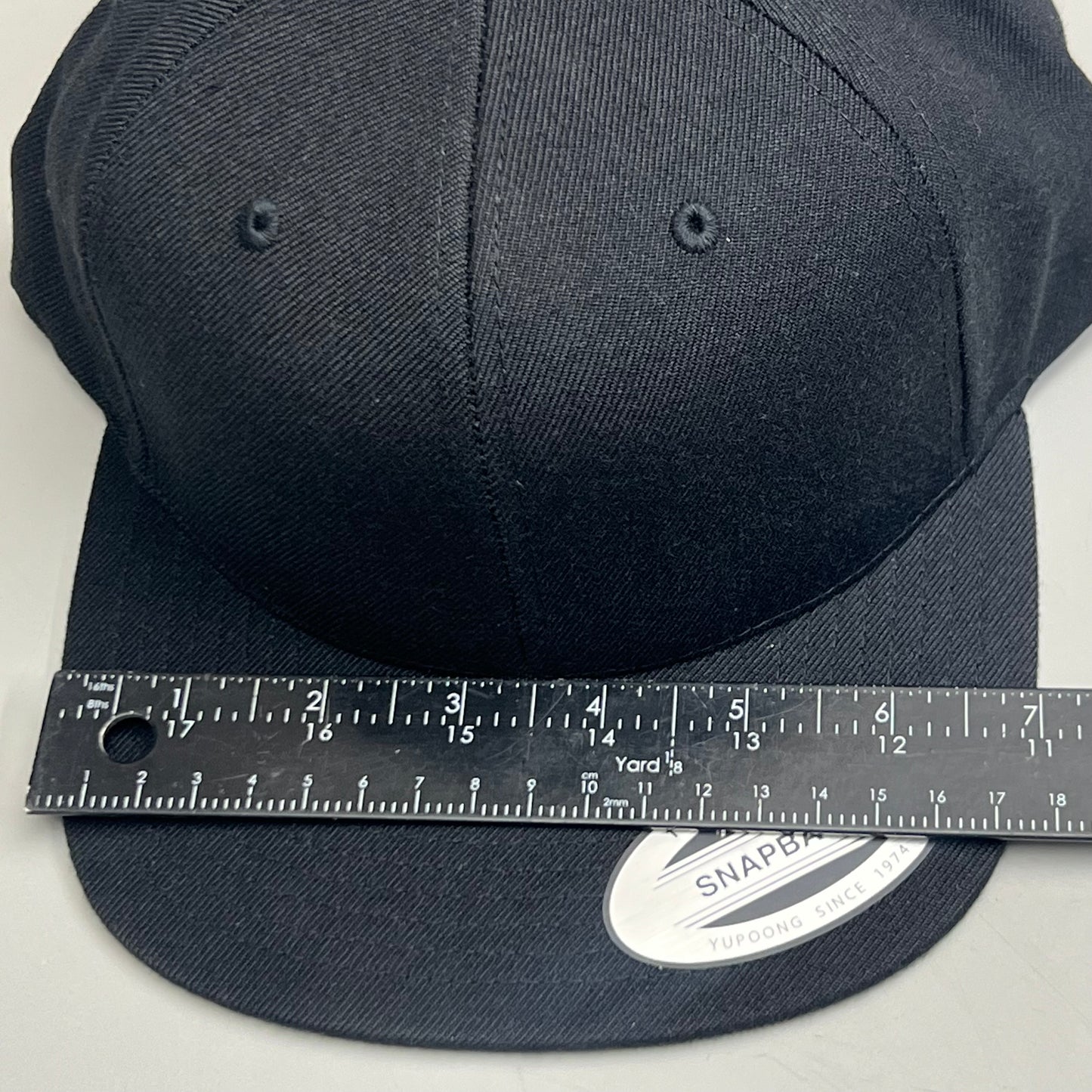 YUPOONG Classic Snapback Baseball Cap Hat Black