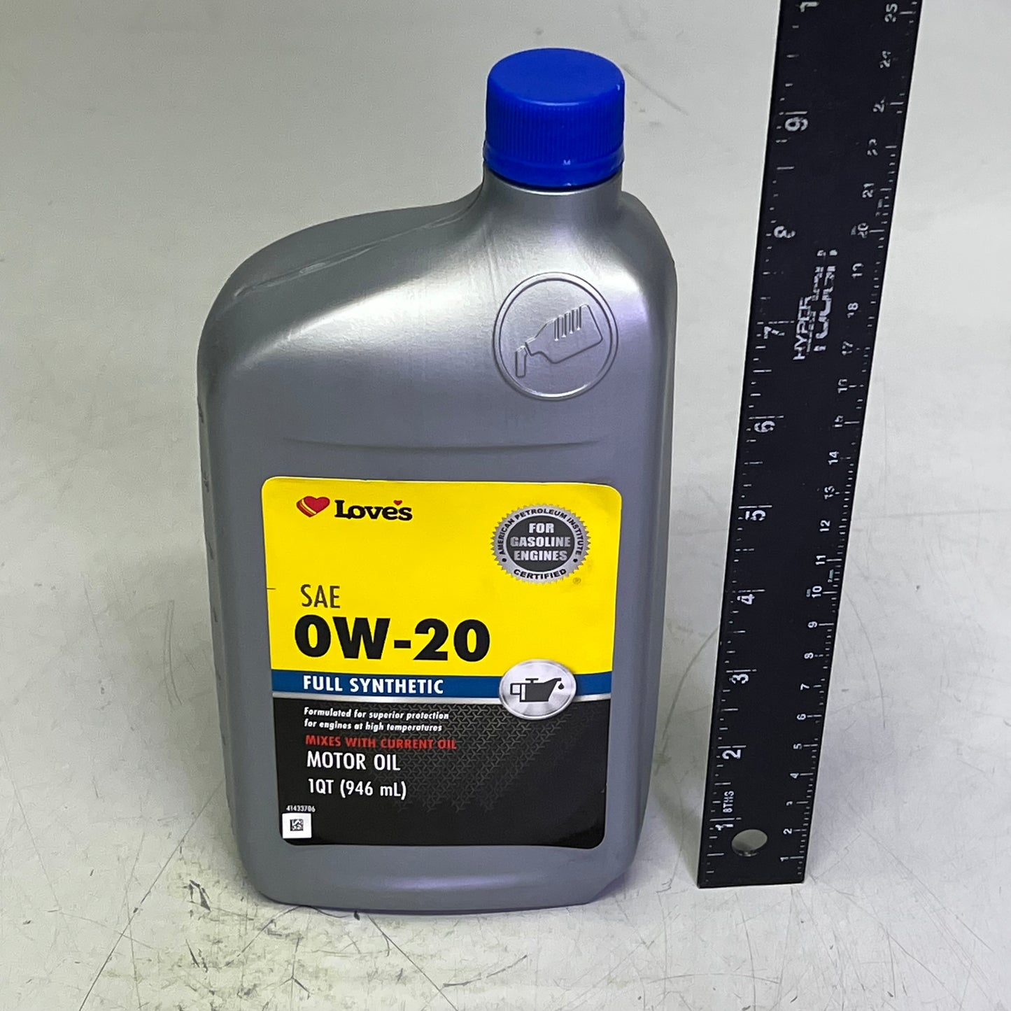 ZA@ LOVE'S (6 PACK, 1 QUART EACH) Motor Oil SAE 0W-20 Full Synthetic