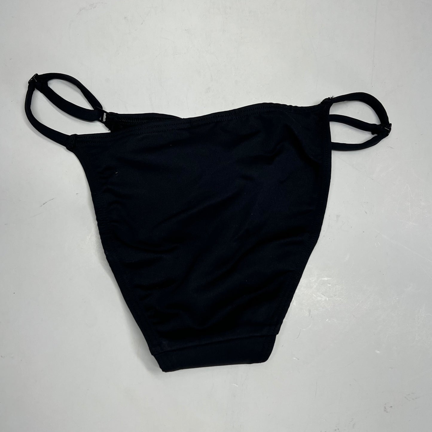 SKIMS String Bikini Bottoms Adjustable Sides Women's Sz XS Obsidian 11582W
