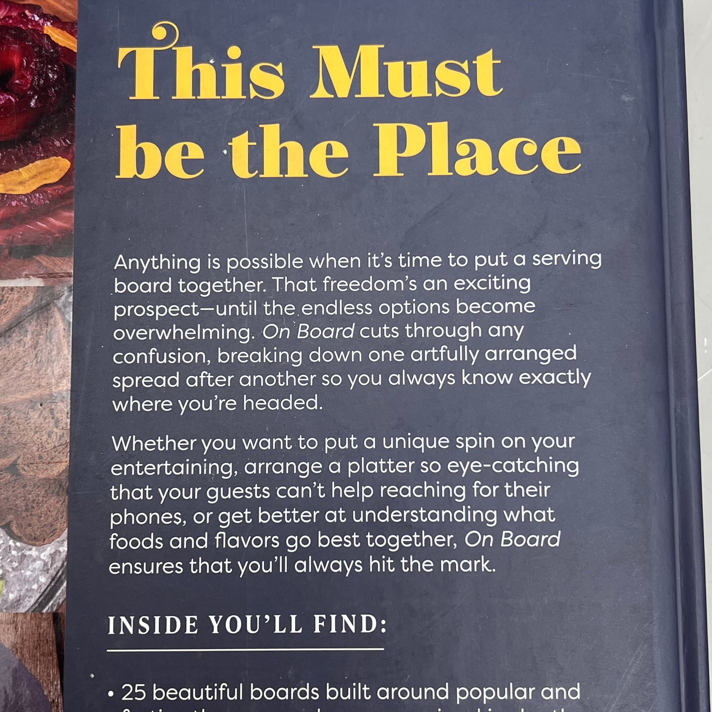 ON BOARD Ideas & Recipes By Derek Bissonnette & Gabrielle Cote Hardcover Book