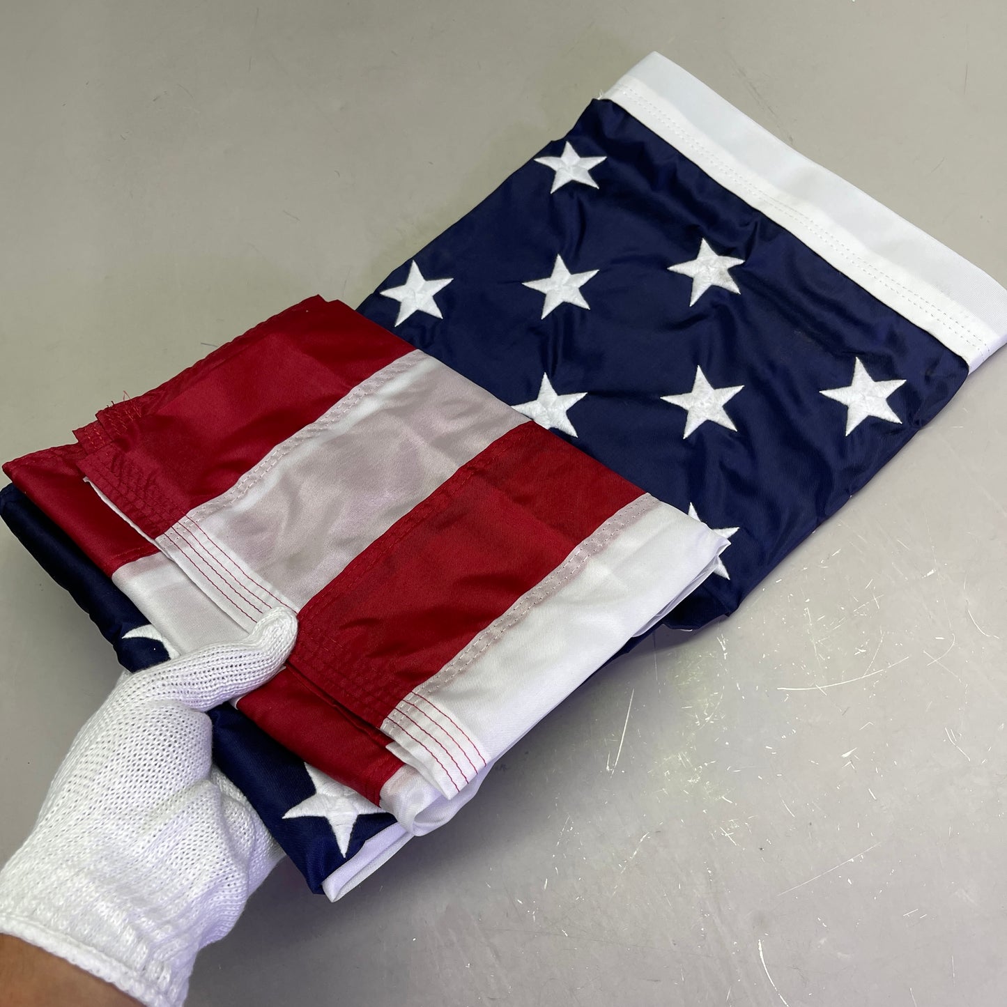 ANNIN American Flag USA Made Nylon UV Resistant 4'x 6' Red, White & Blue 3JN77