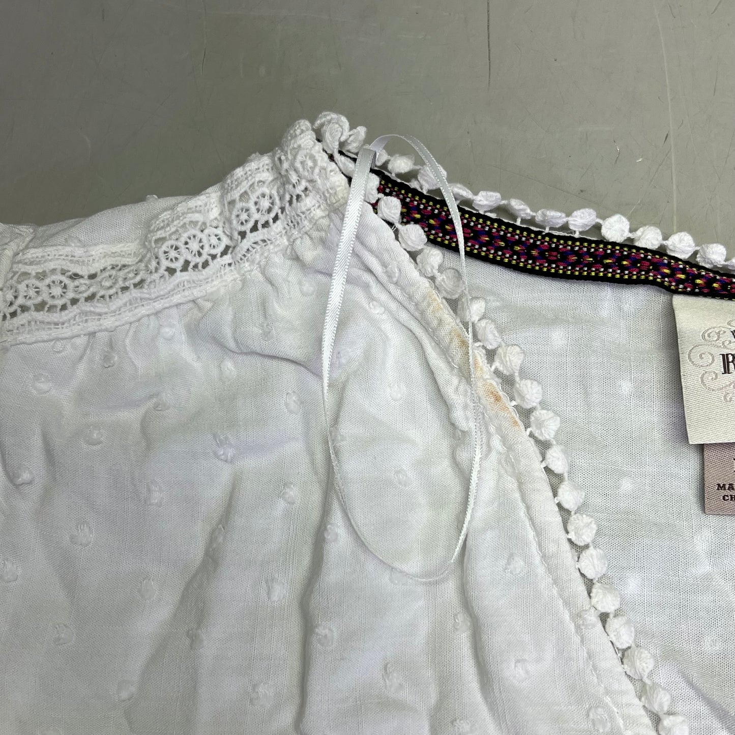 KNOX ROSE Lightweight Short Sleeve Maxi Dress  Women's Sz L White (Pre-Owned)