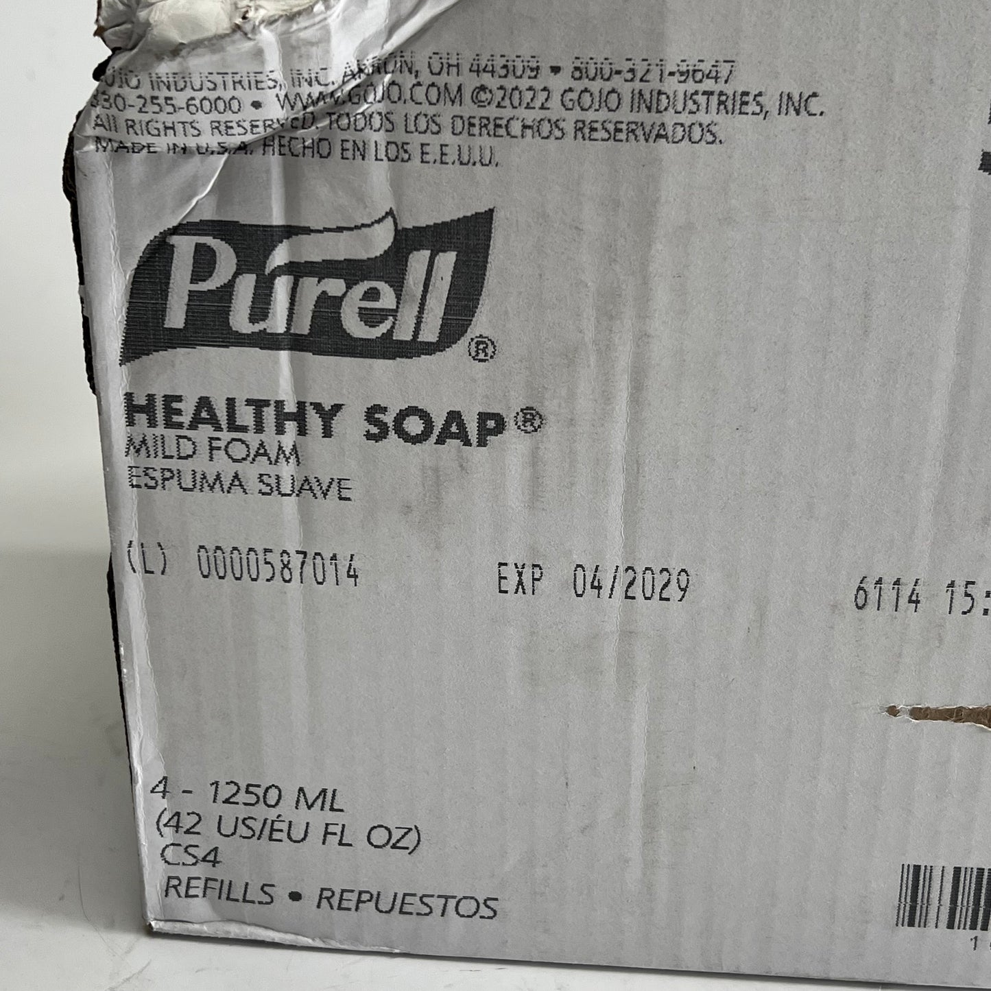 PURELL (4 PACK) Healthy Soap Mild Foam for Dispensers 42 fl oz BB 04/29 5174-04