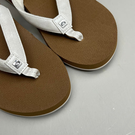 COBIAN Skinny Bounce Comfortable Synthetic Strap Women's Sz 10 White SKI25-110-10