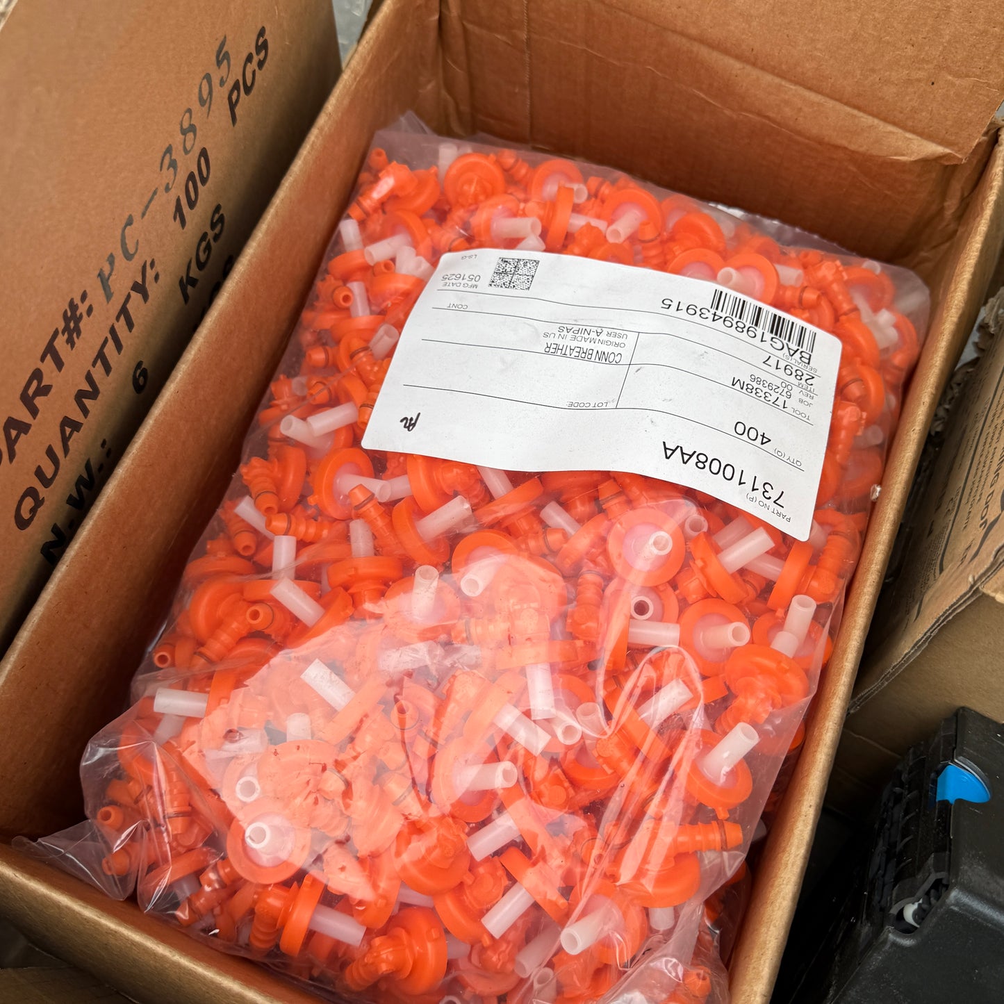 ZA@ Pallet of Rocks, Valves, Knives, Bags, Ketchup, Lids, cover plates, Wheel, Labels, & MORE!
