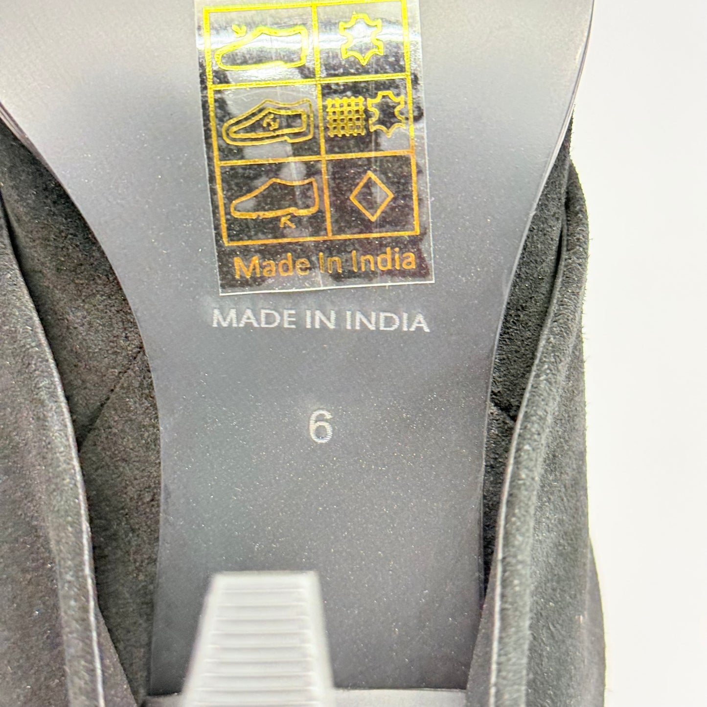 FREE PEOPLE Felicity Foldover Boot Sz 6 WS Knee-High Length Black Suede 84607696