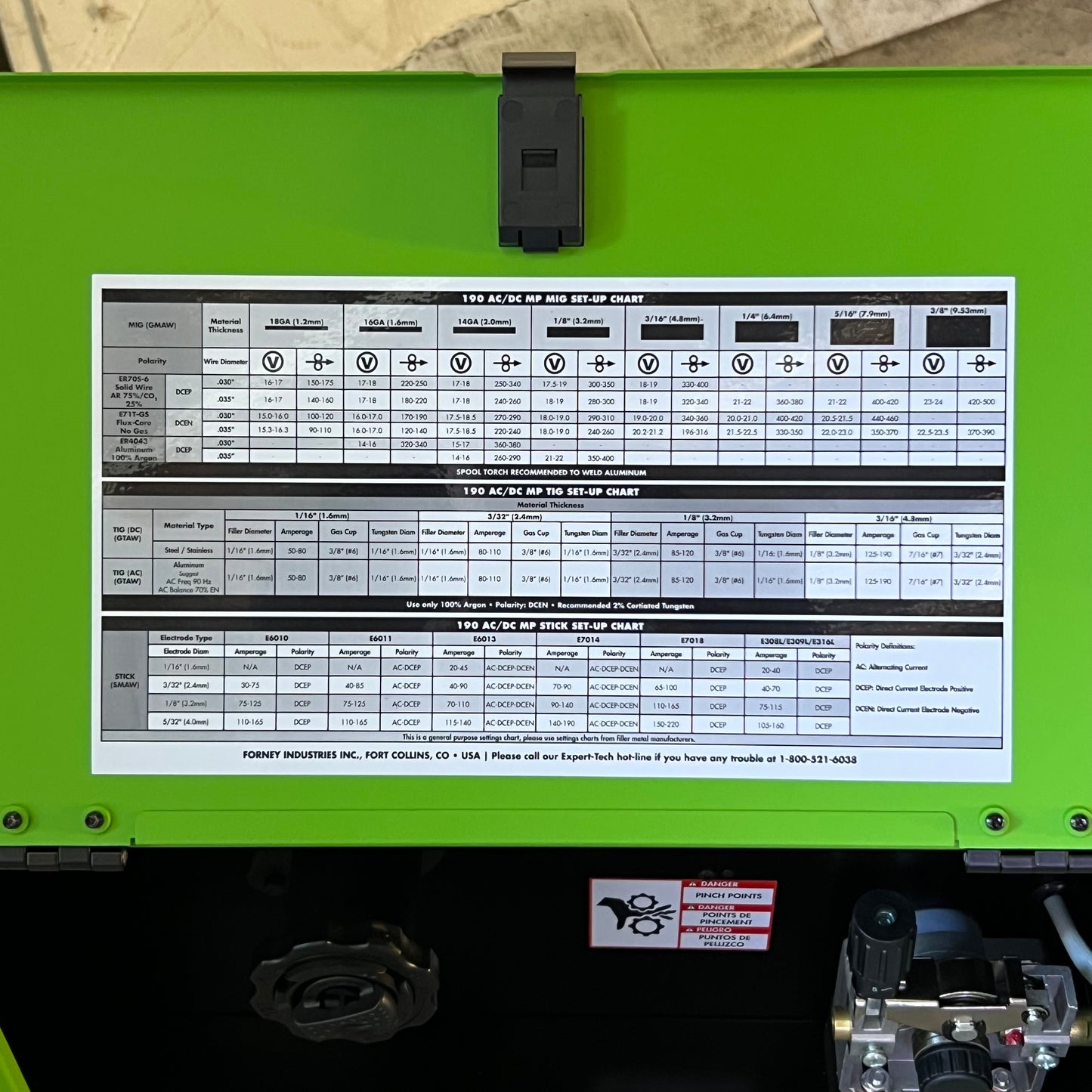 FORNEY INDUSTRIES 190 AC/DC MP Multi Process Welder Machine 0910032