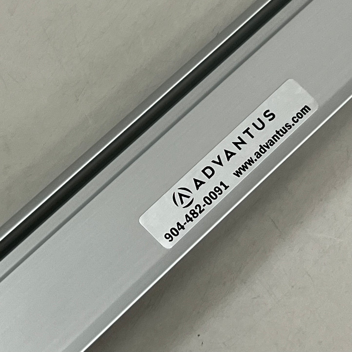 ADVANTUS Grip-A-Strip Display Rail 36x1.5 Aluminum Finish 091141020057