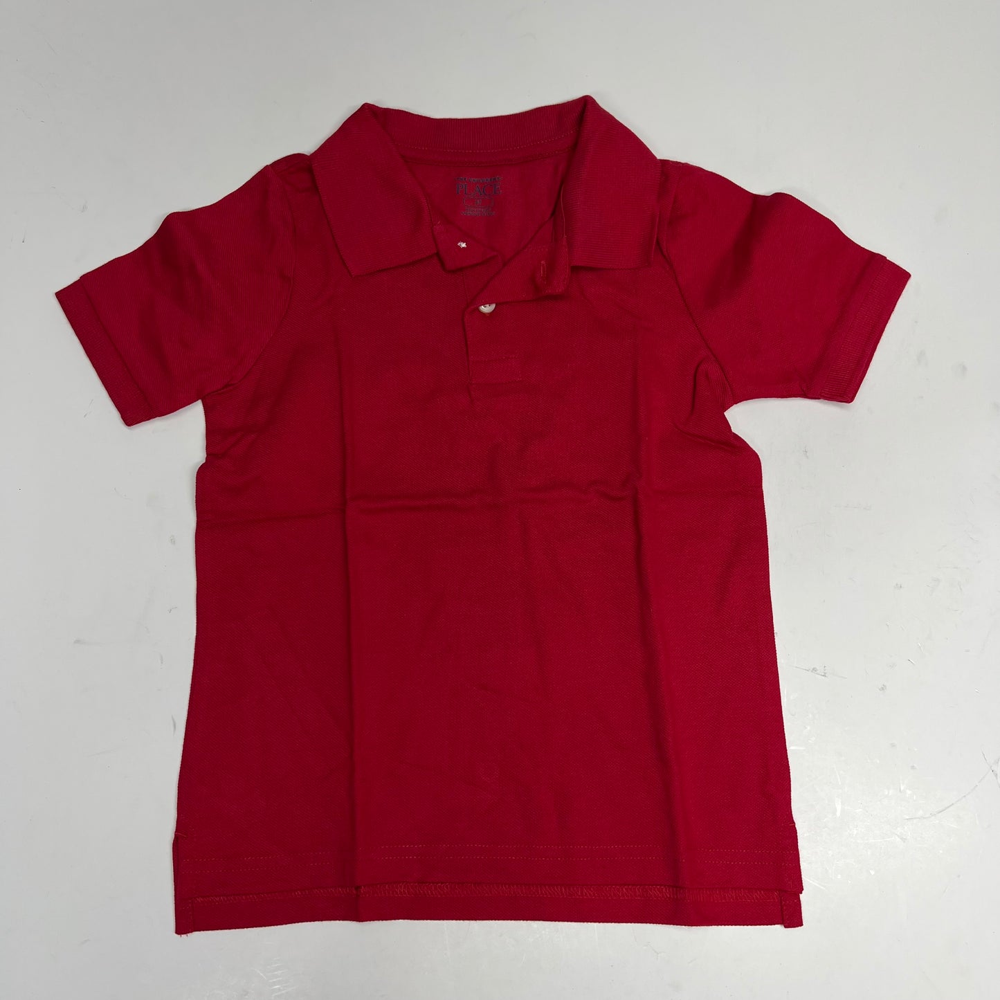THE CHILDRENS PLACE (3 PACK) Uniform Soft Pique Polo Shirt Boy's sz 5T Red