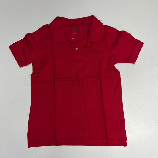 THE CHILDRENS PLACE (3 PACK) Uniform Soft Pique Polo Shirt Boy's sz 5T Red