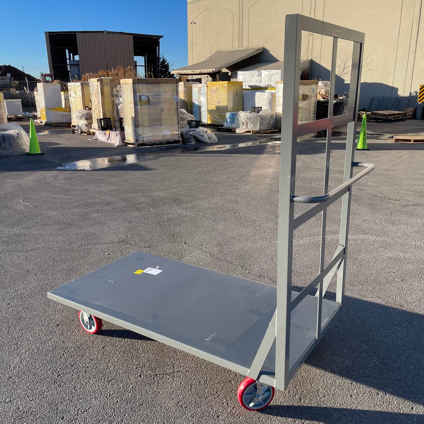 ZA@ Pallet of LITTLE GIANT Flush Platform Truck 72”x36” Grey (AS-IS)(D)