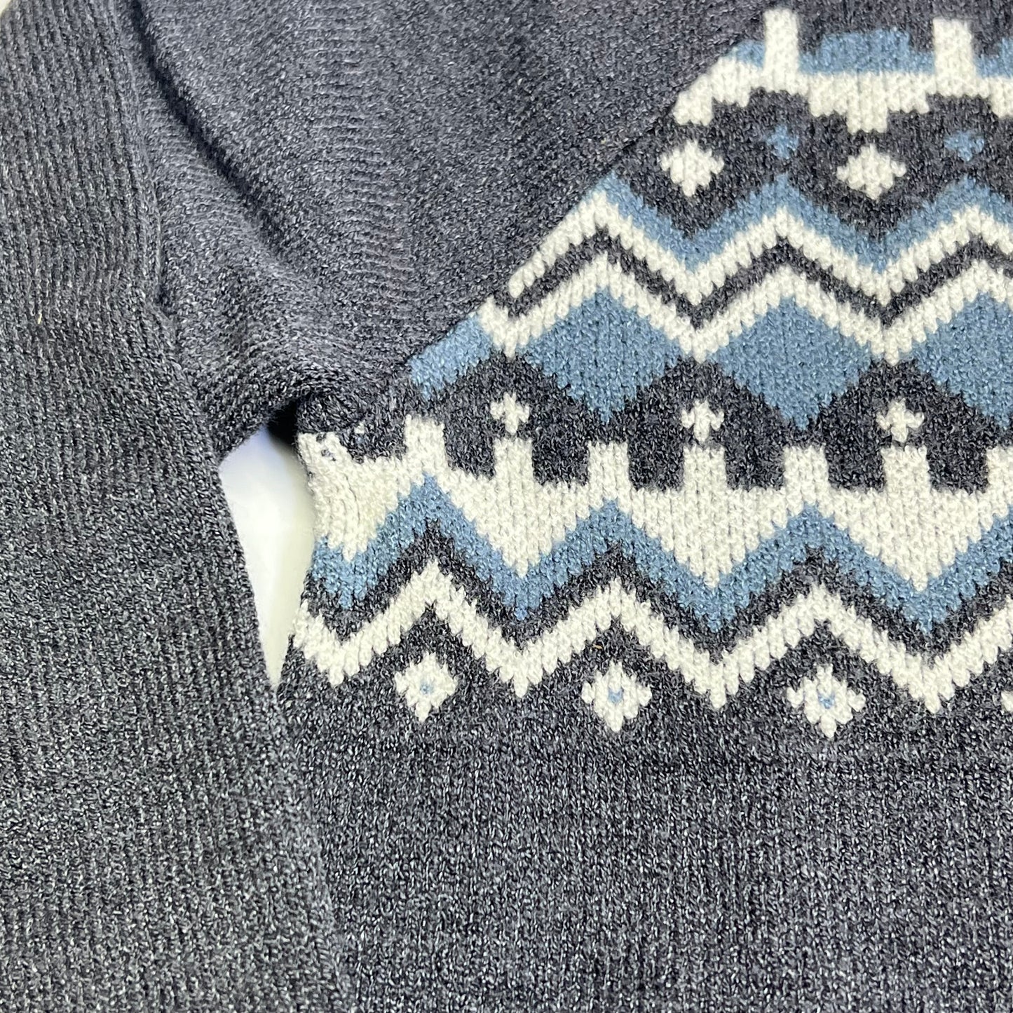 GERBER Soft Viscose Long Sleeve Sweater Dress Girl's Sz 5T Grey/Blue 503261