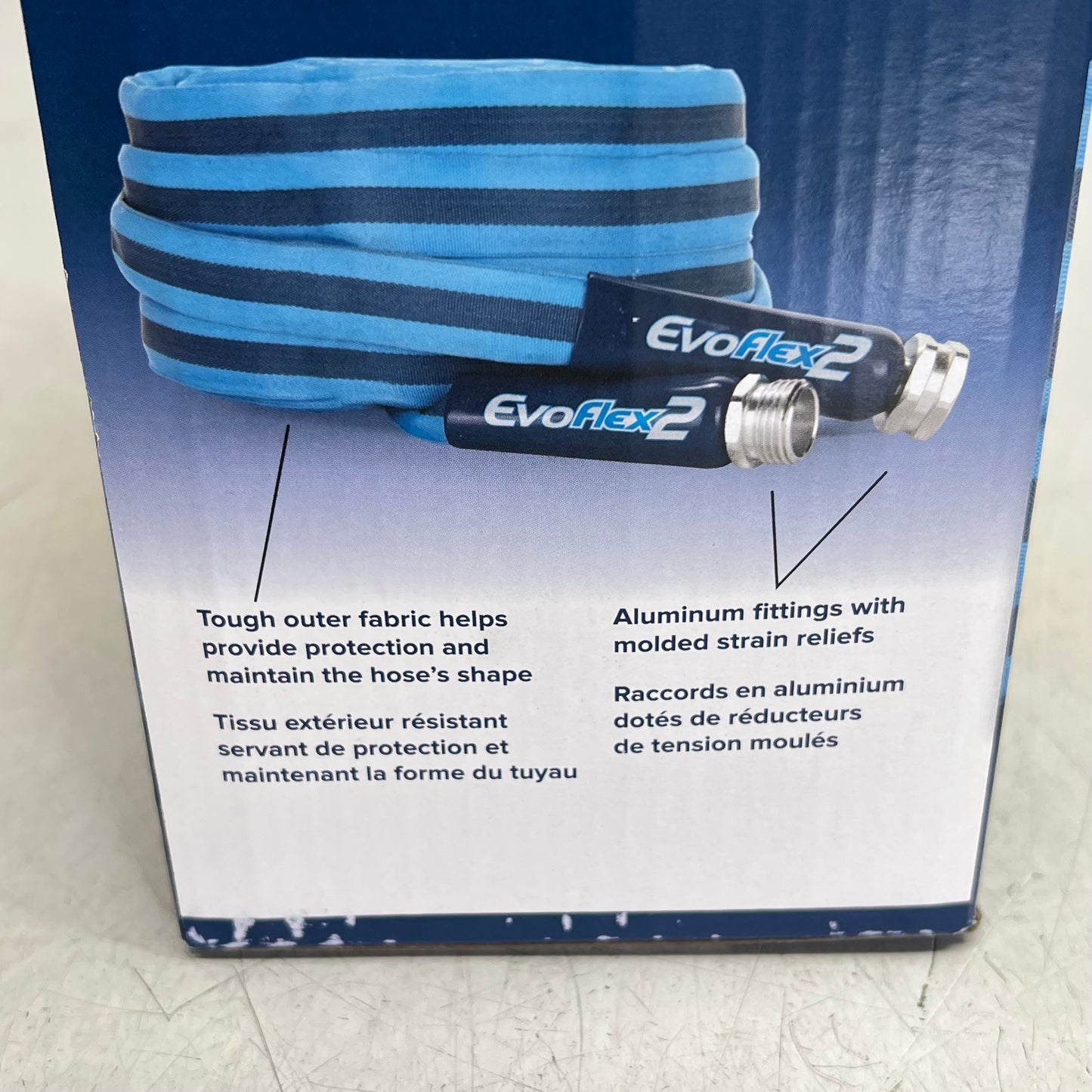 CAMCO Evo Flex2 Drinking Water Safe Hose Fabric Reinforced 50' Blue 22579