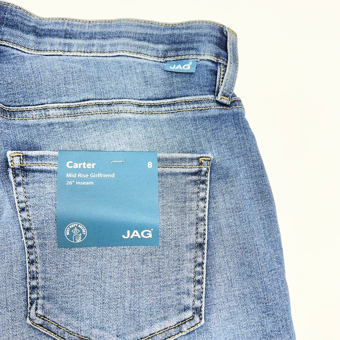 JAG Carter Girlfriend Jean Slim-leg Women's Sz 8/26 Mid Vintage J2967ECF209