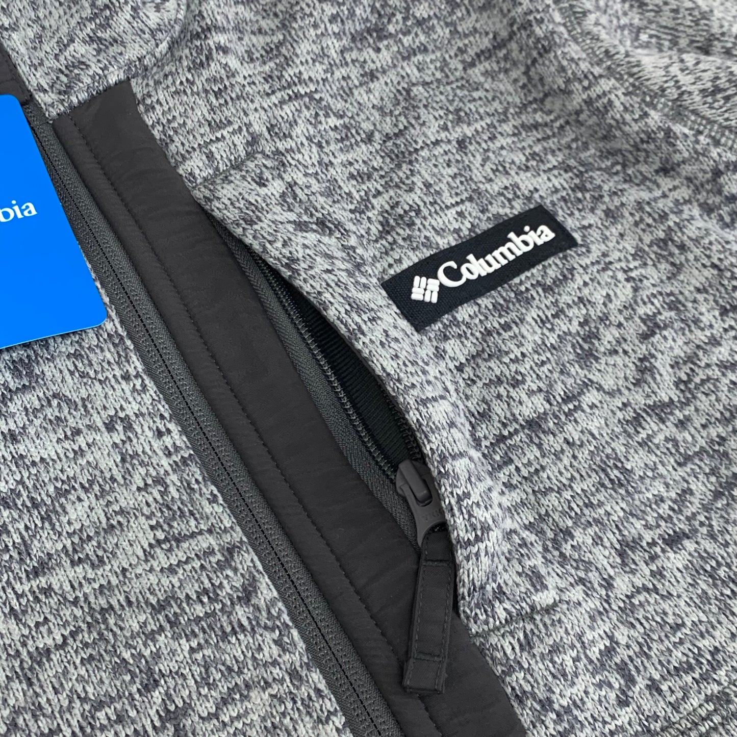 COLUMBIA Sweater Weather Fleece Full Zip Jacket Men's Sz M Heather Grey