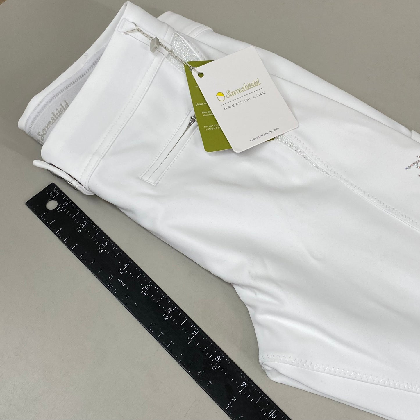 SAMSHIELD Omega Horse Riding Pants Women's Sz US 26, UK 8, FR 36 White (New Other)