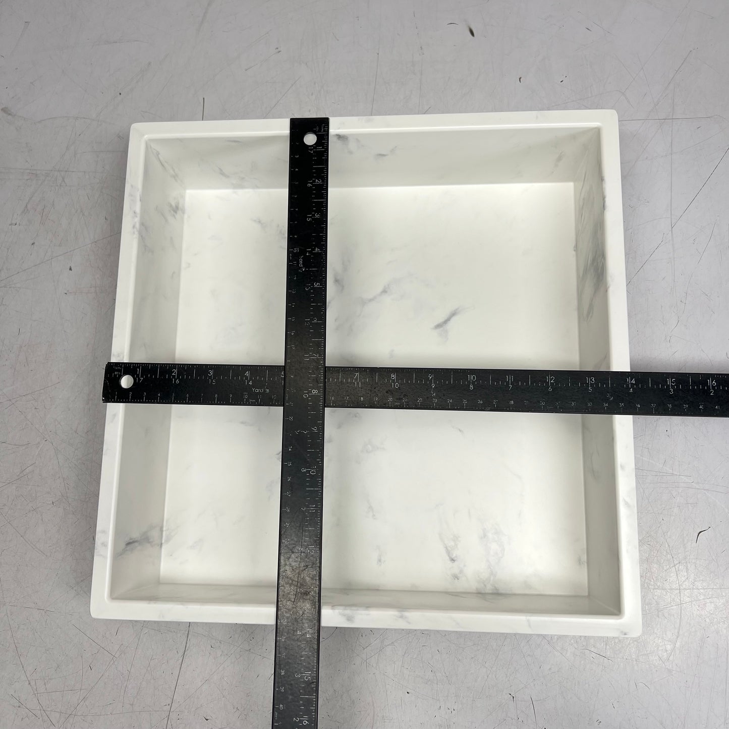 SAMUEL MULLER Solid Surface Storage Pod & Corner Shelve Kit Carrara SMSSP1414