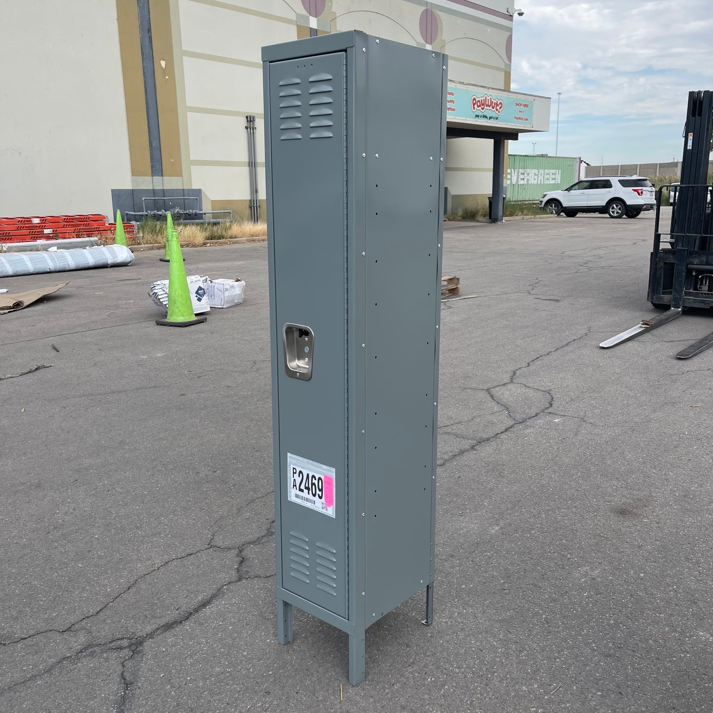 ZA@ HALLOWELL One Wide, Single Tier Locker Grey (AS-IS)(A)