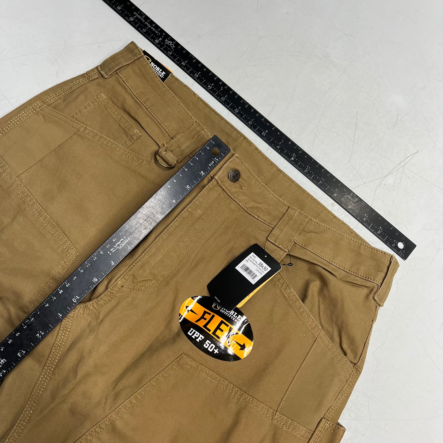 NOBLE OUTFITTERS Canvas Double Front Work Pant Men's Sz 38x30 Coyote 18452