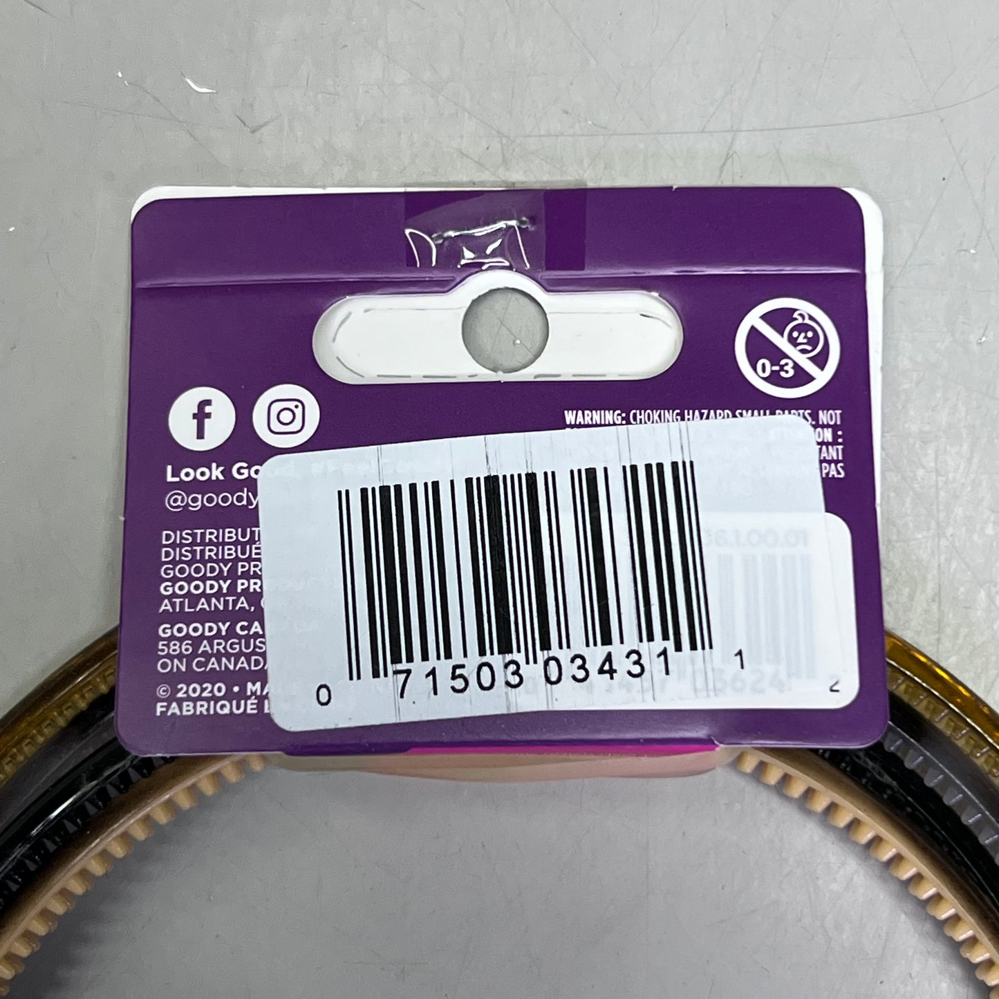 GOODY (24 Pcs) Headband Thin Assorted Pattern, Multicolor 3431