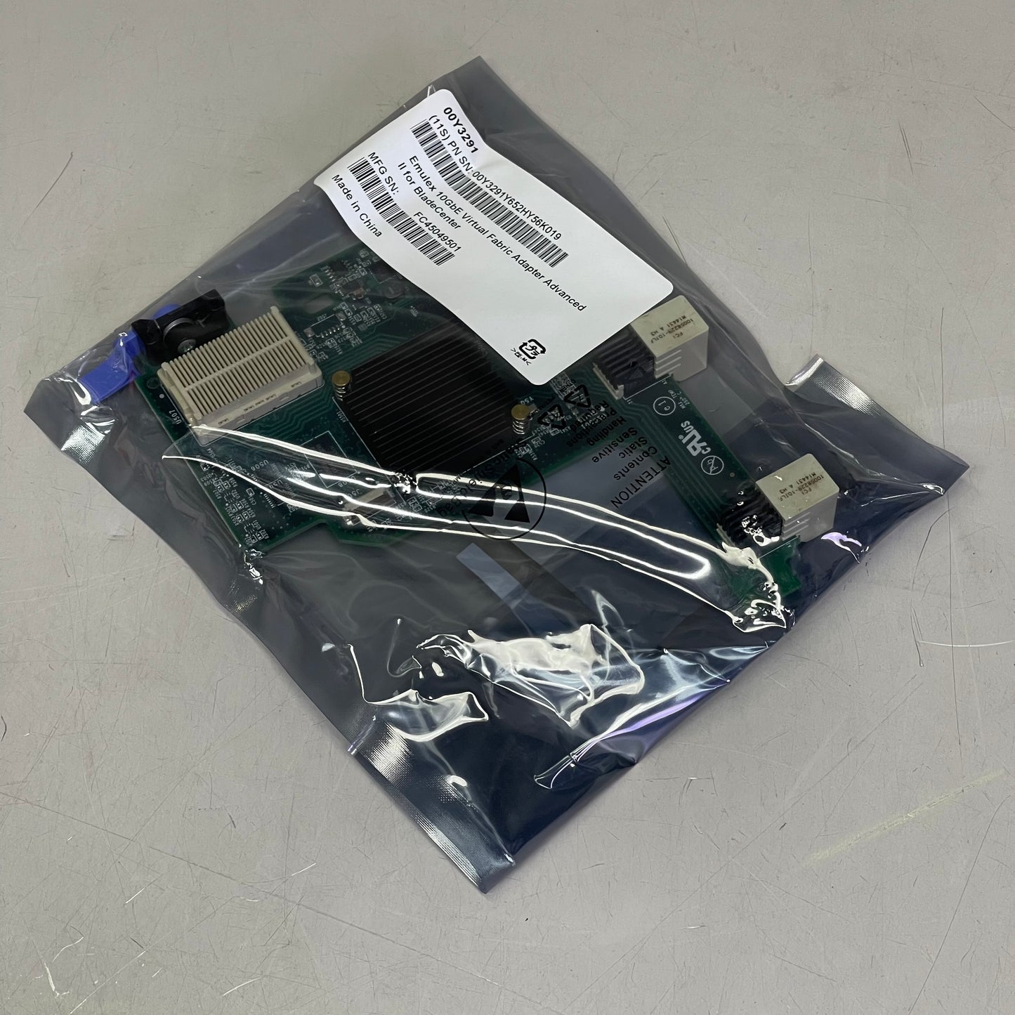 EMULEX 10GbE Virtual Fabric Adapter Advanced II For BladeCenter Green FC45049501