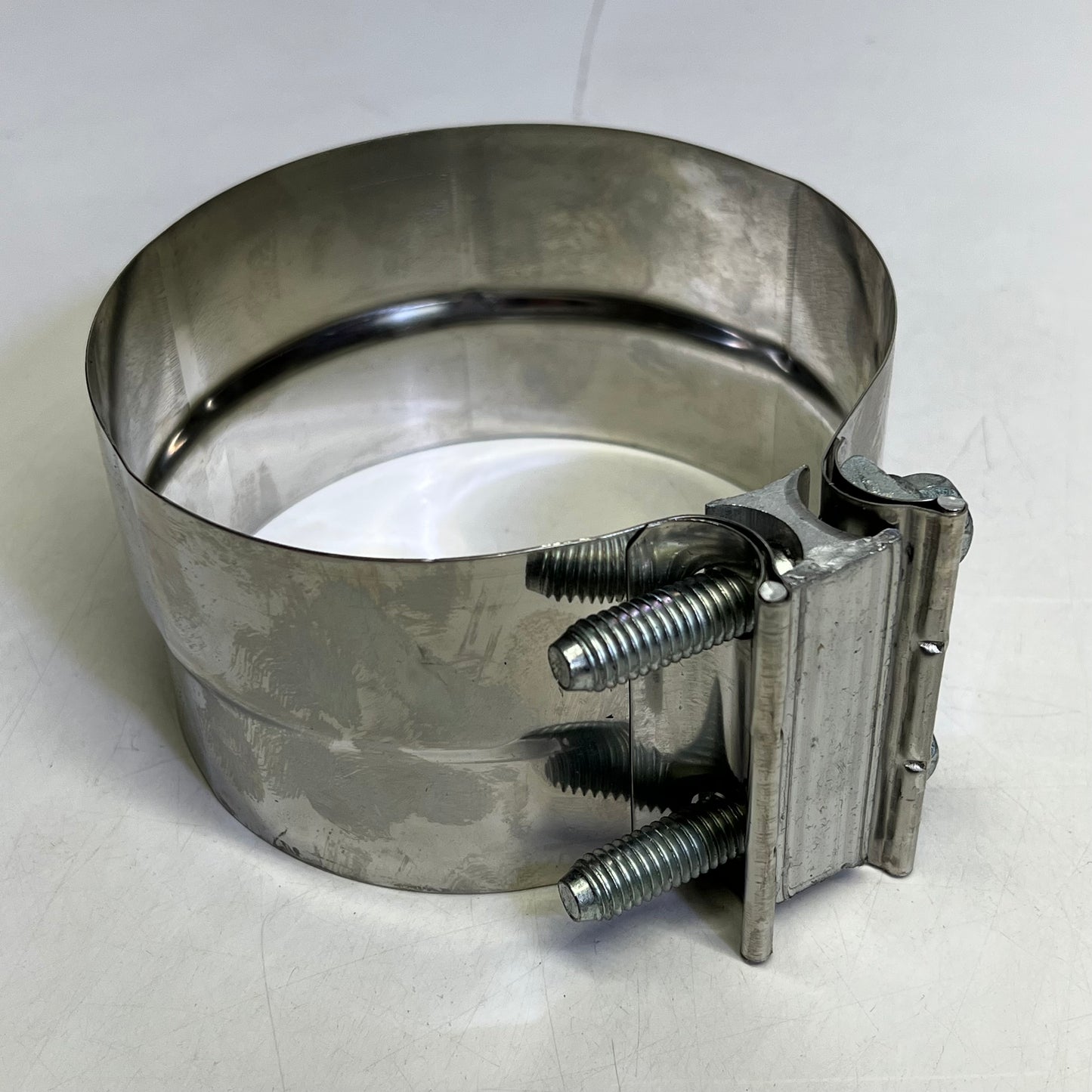 ZA@ WORLDWIDE POWER PRODUCTS (2 PACK) Torca Replacement Clamp Stainless Steel 5" Chrome TLC500S