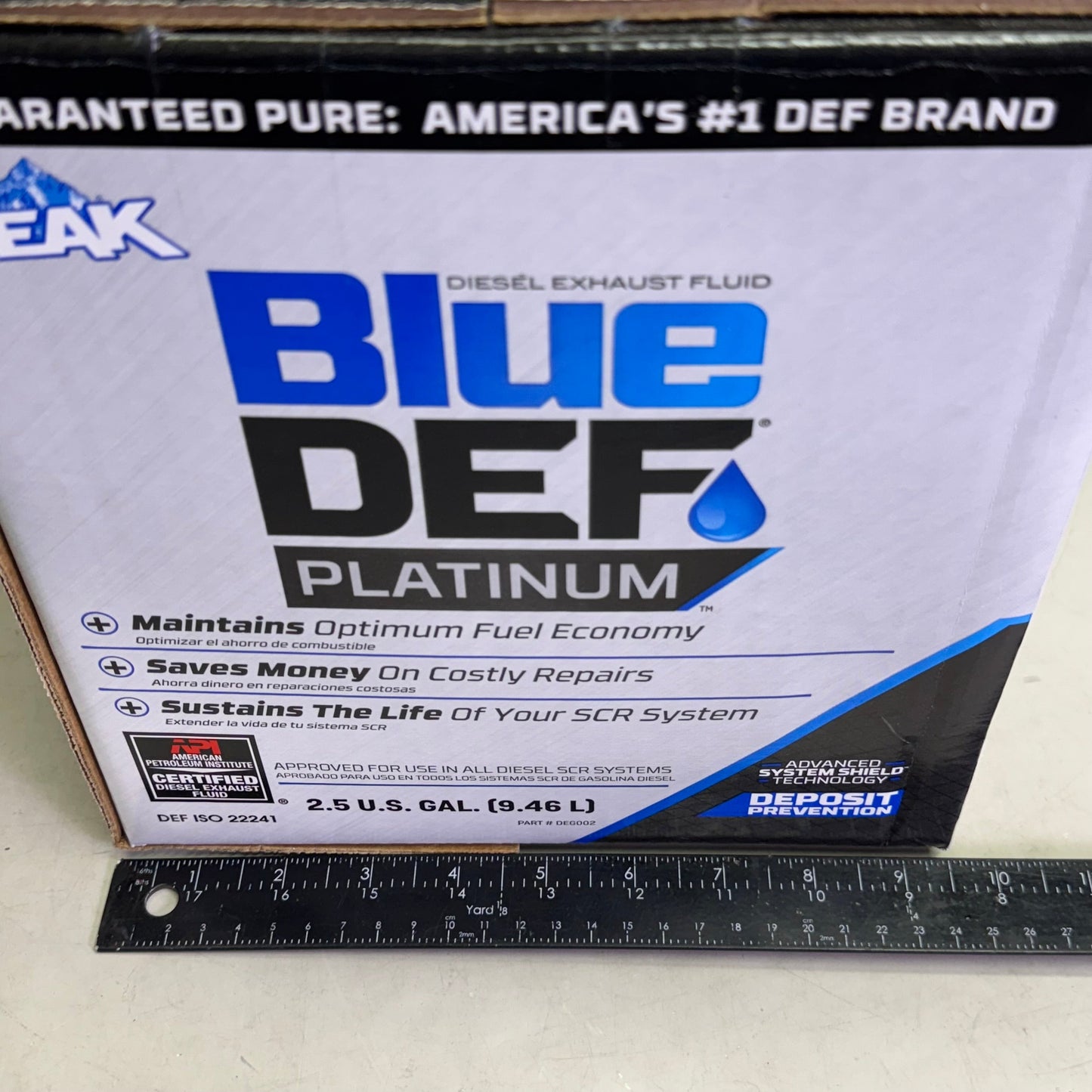ZA@ PEAK Blue Def Platinum 2.5 Gal. Diesel Exhaust Fluid DEG002 (New) A