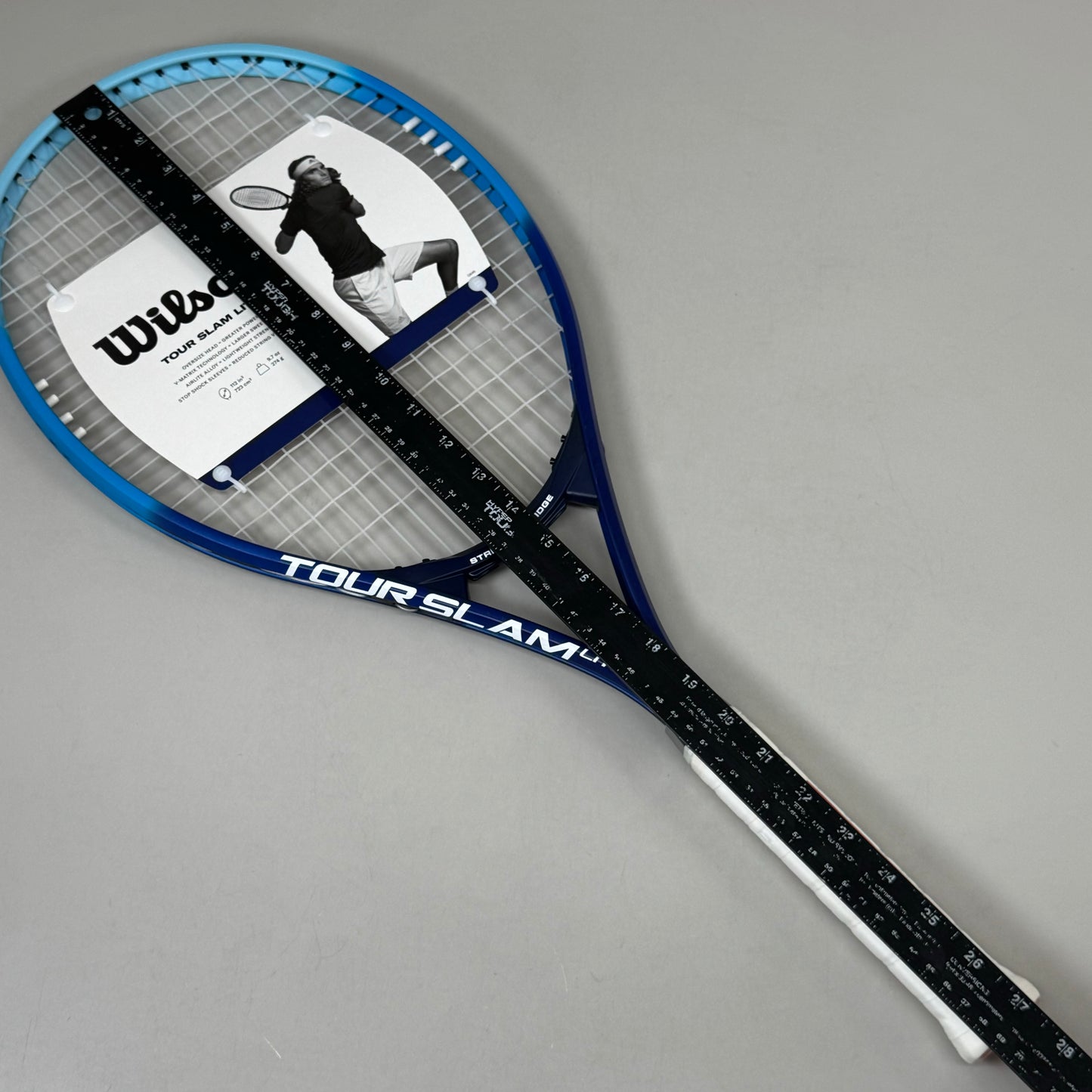 WILSON Tour Slam Lite Tennis Racquet Grip 4 3/8 9.7 Oz 112 Sq In Blue WR083620U3