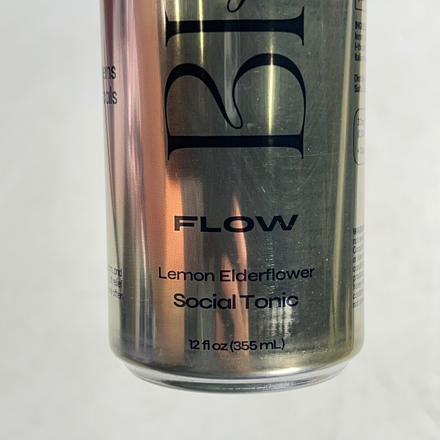 BREZ (12 PACK) Flow Lemon Elderberry Social Tonic W/ Mushrooms 12 Fl Oz BB 10/26
