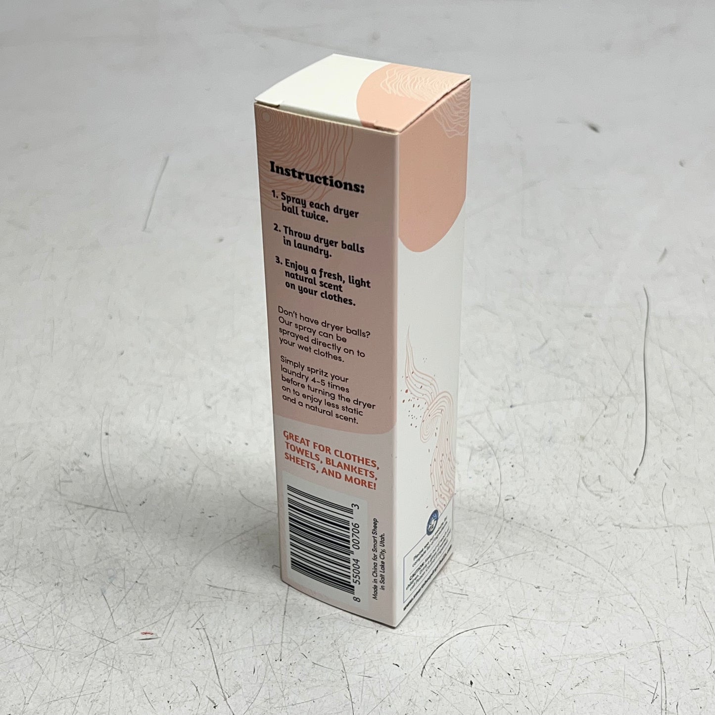 SMART SHEEP (2 PACK) Anti-static Orange Scent Spray W/ Essential Oil 4 fl oz