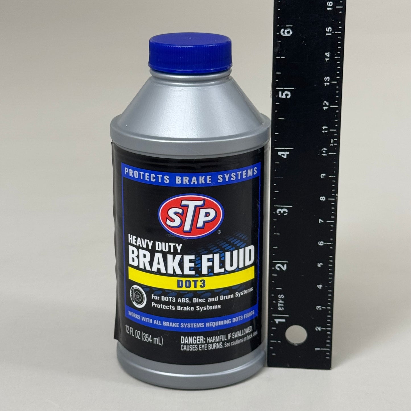 STP (5 PACK) Heavy Duty Brake Fluid Dot 3 Disc or Drum Brake System 12floz 18669
