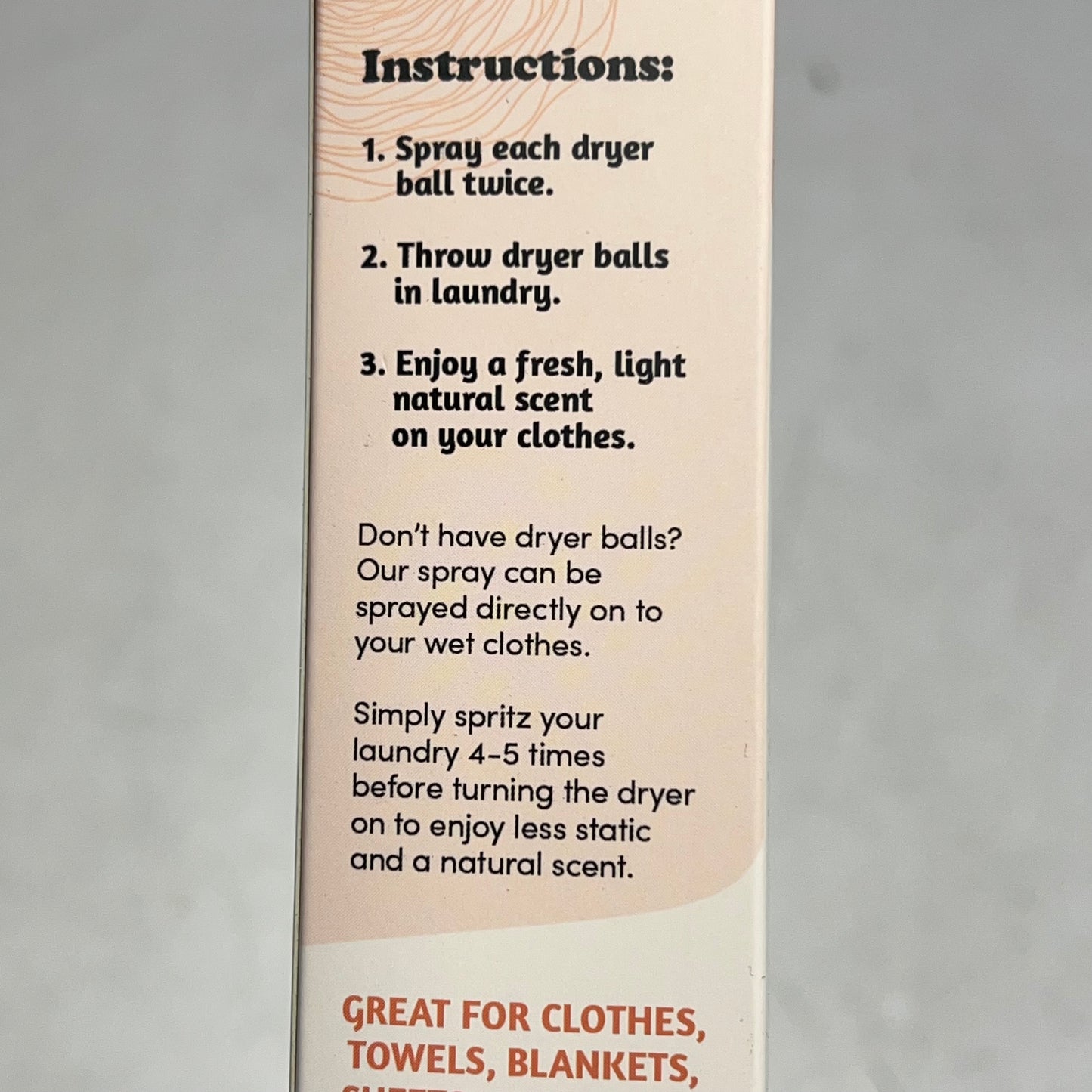 SMART SHEEP (2 PACK) Anti-static Orange Scent Spray W/ Essential Oil 4 fl oz