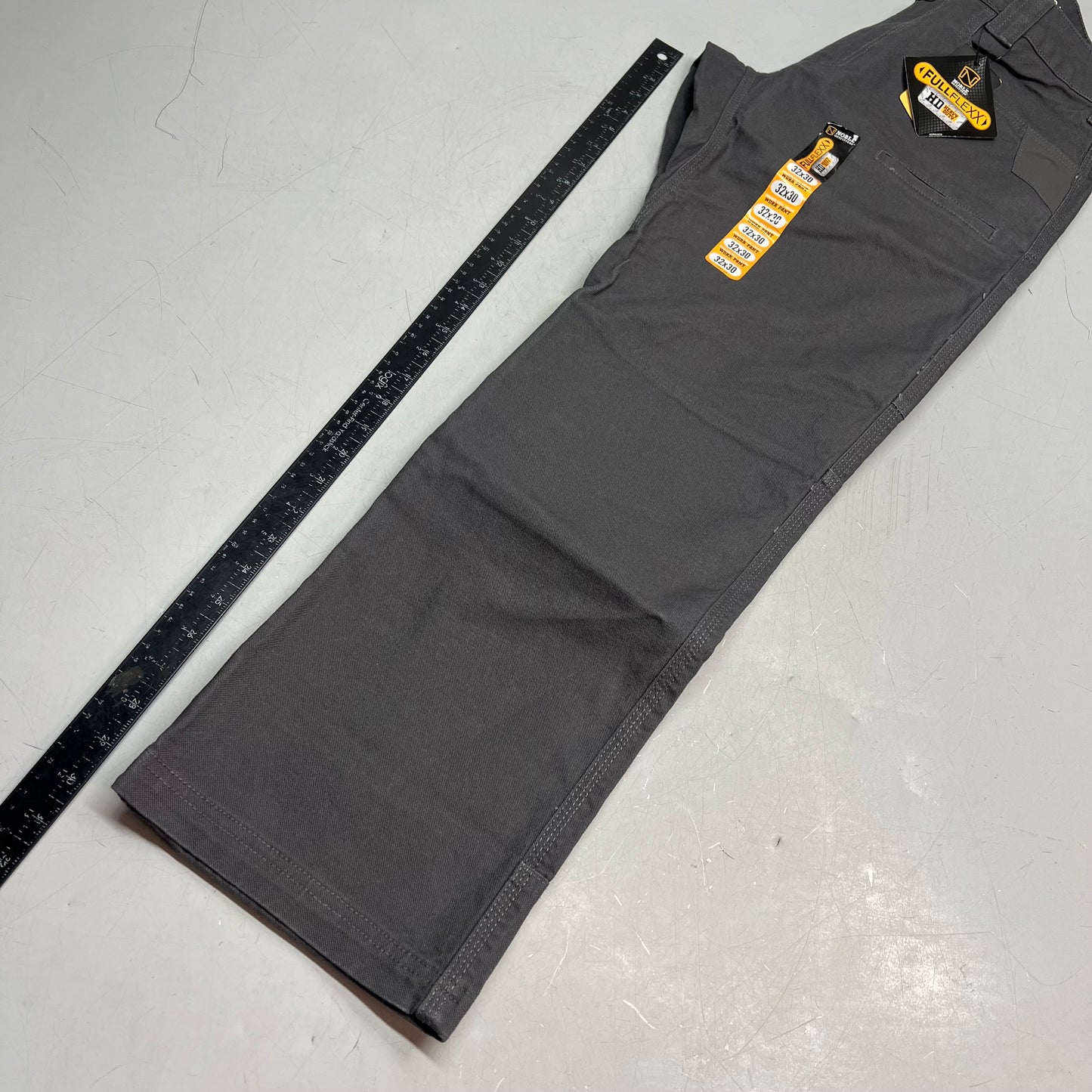 NOBLE OUTFITTERS Full Flex HD Hammer Canvas Work Pant Men's Sz 32x30 Wolf Grey