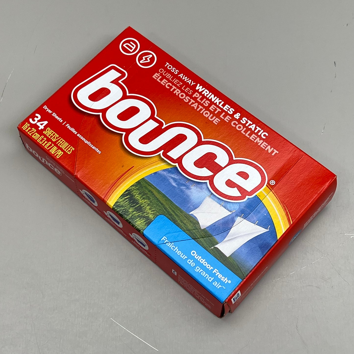 BOUNCE (408 SHEETS) Dryer Sheets no Wrinkle & Static Outdoor Fresh 00946001