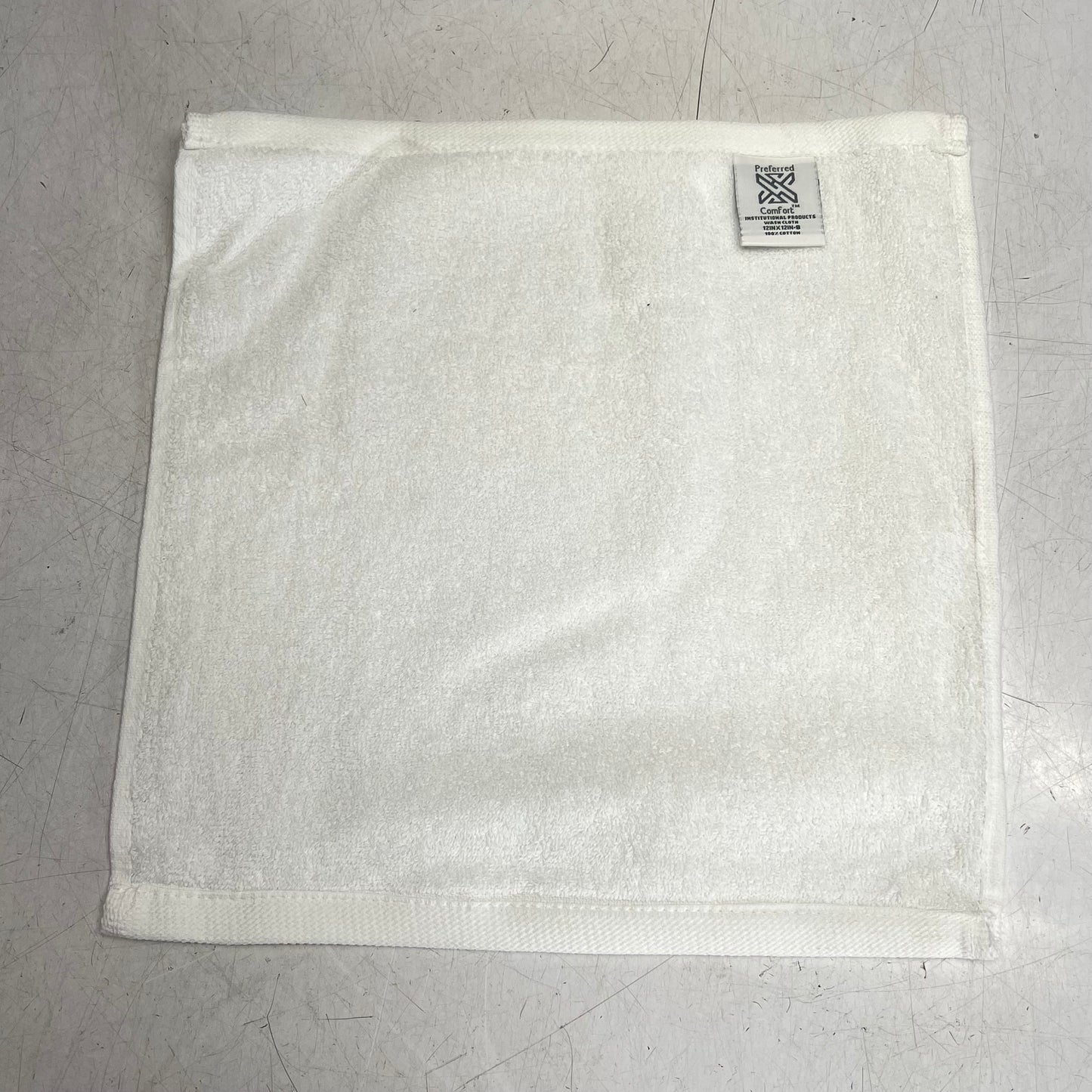 ZA@ WELSPUN (10 PACK) Hotel Wash Cloths Cotton 12 x 12 White 887719102245