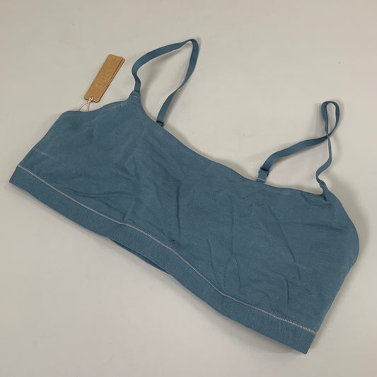 SKIMS Cotton Jersey Scoop Bralette 90% Cotton Women's Sz M Kyanite BR-SCN-0741