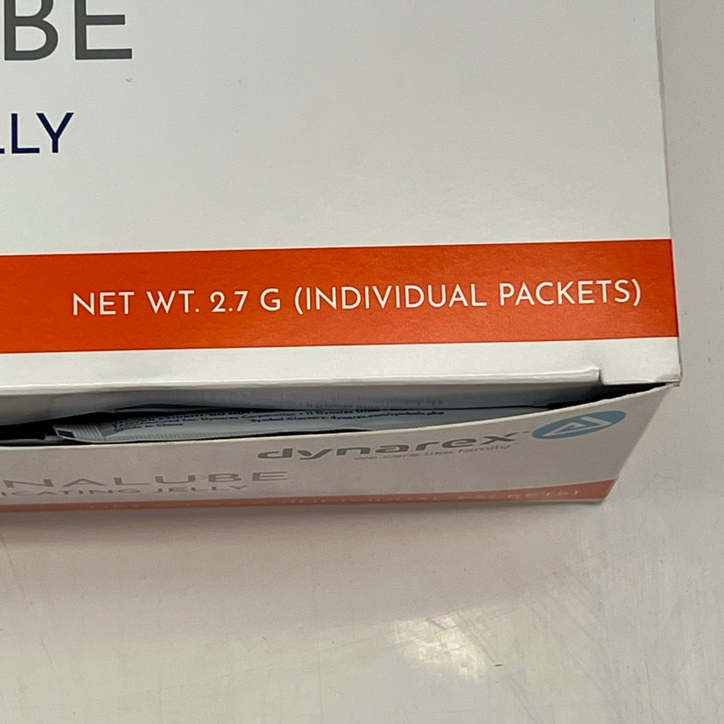ZA@ DYNAREX (144 PACK) Sterile DynaLube Lubricating Jelly 2.7g Clear 1250 BB 06/30 C