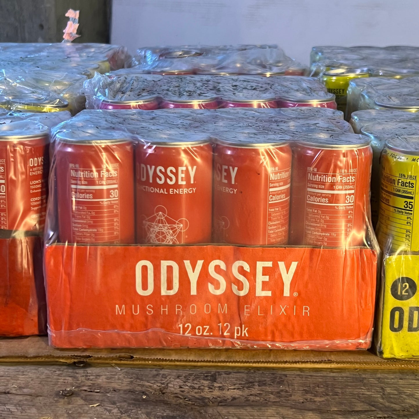 ZA@ Pallet of ODYSSEY Mushroom Elixir Sparkling Drink Energy + Focus BB 09/26