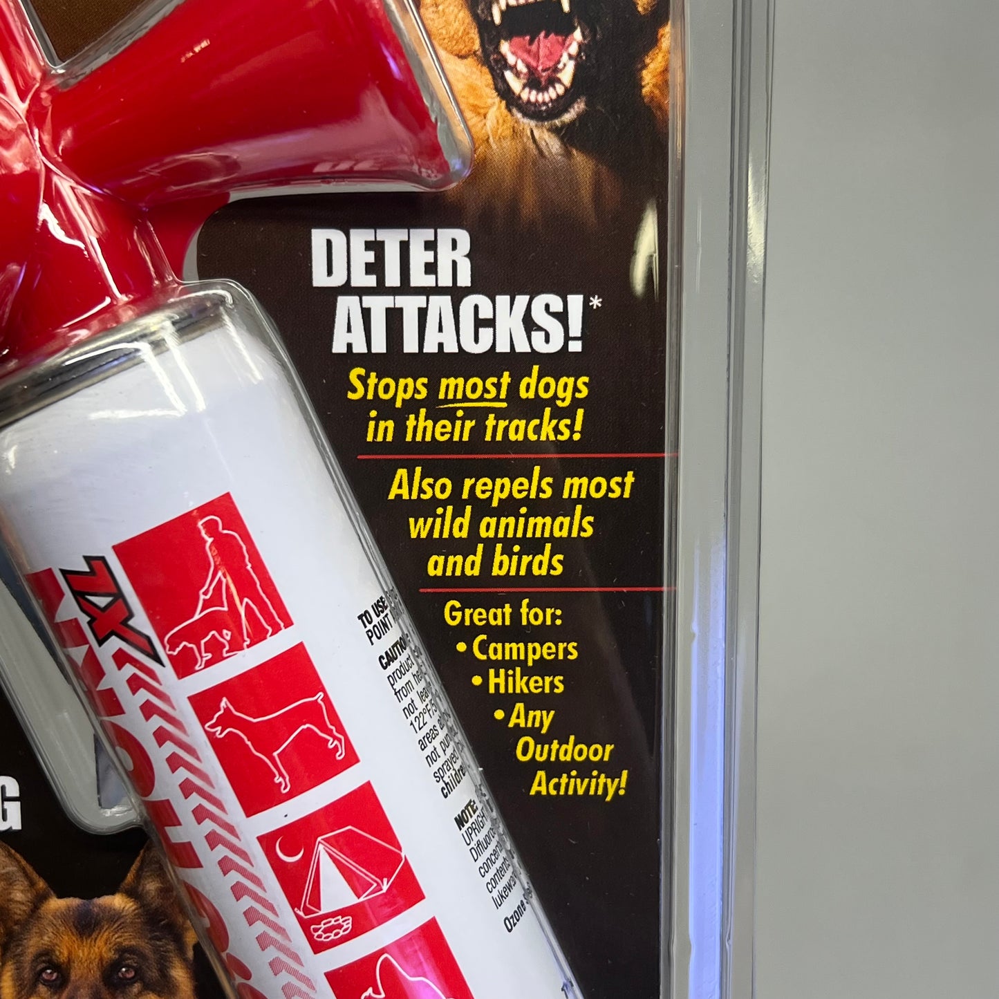 SAFETY SPORT Dog Horn Training & Deterring Attacks W/ Belt Clip USA Made 1.8 oz