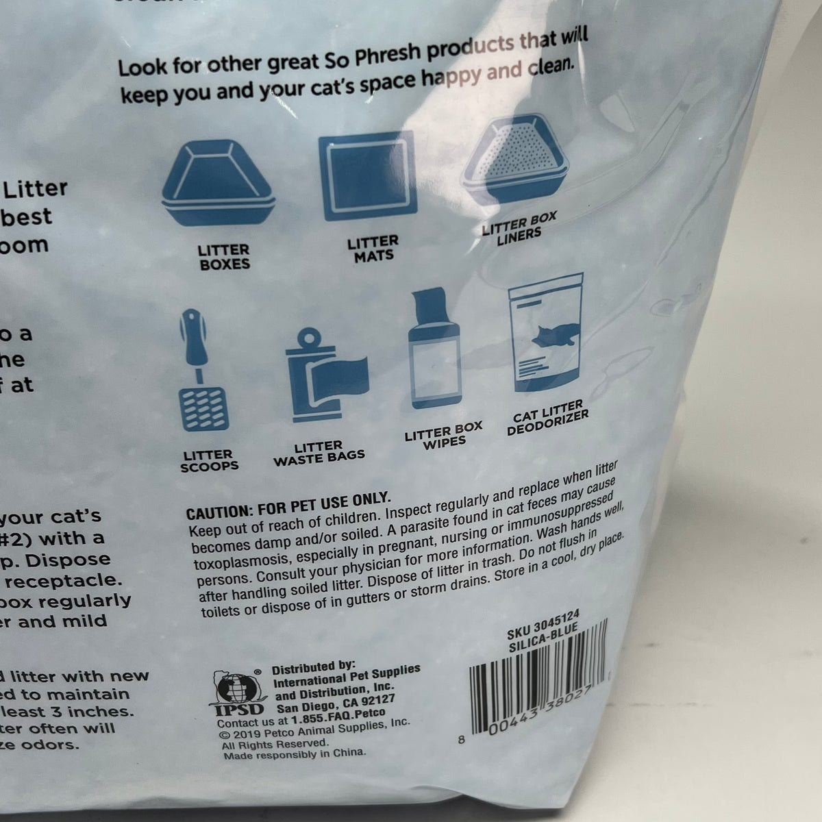 ZA@ SOPHRESH (2 PACK) Scoopable Odor-lock Clumping Micro Crystal Cat Litter 8lb Blue