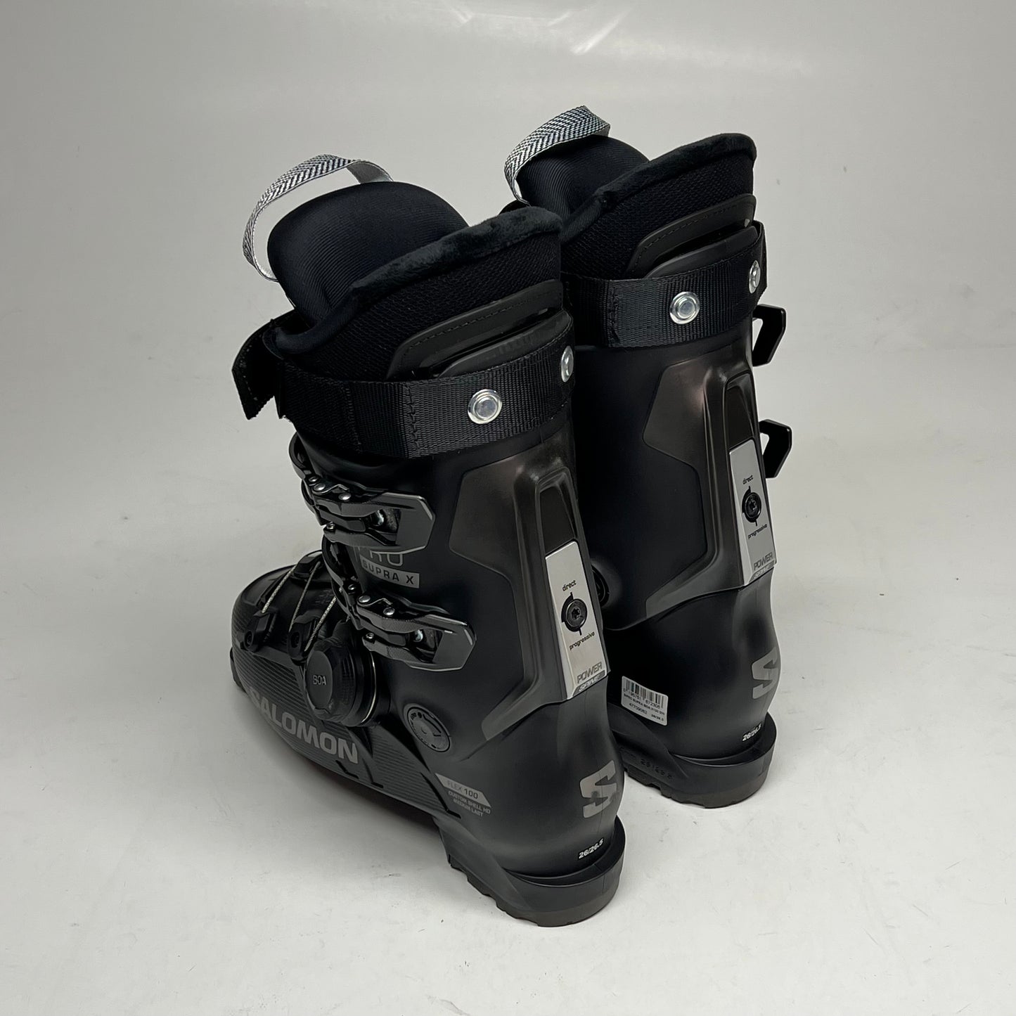 SALOMON S/pro Supra 100 Alpine Boots  Men's Sz 26 Dark Grey Mat L47709000