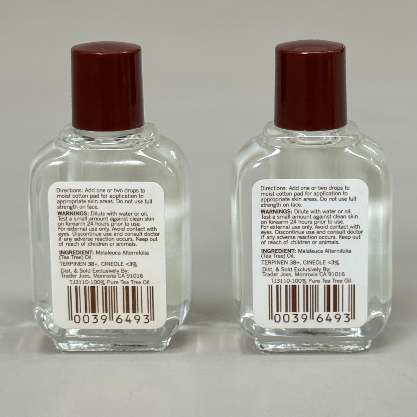 TRADER JOES SPA (2 PACK) 100% Australian Natural Essential Tea Tree Oil 1 fl oz