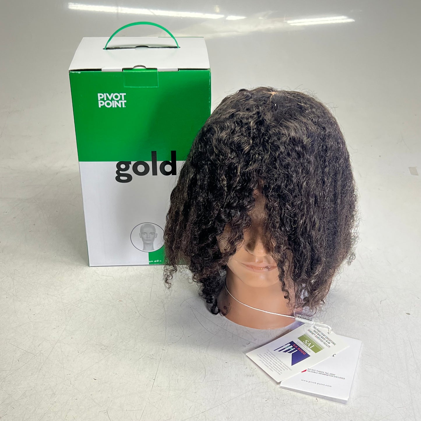 PIVOT POINT  Multi Texture Quad 100% Human Hair Mannequin Black MMMUIDLD-TC-4P