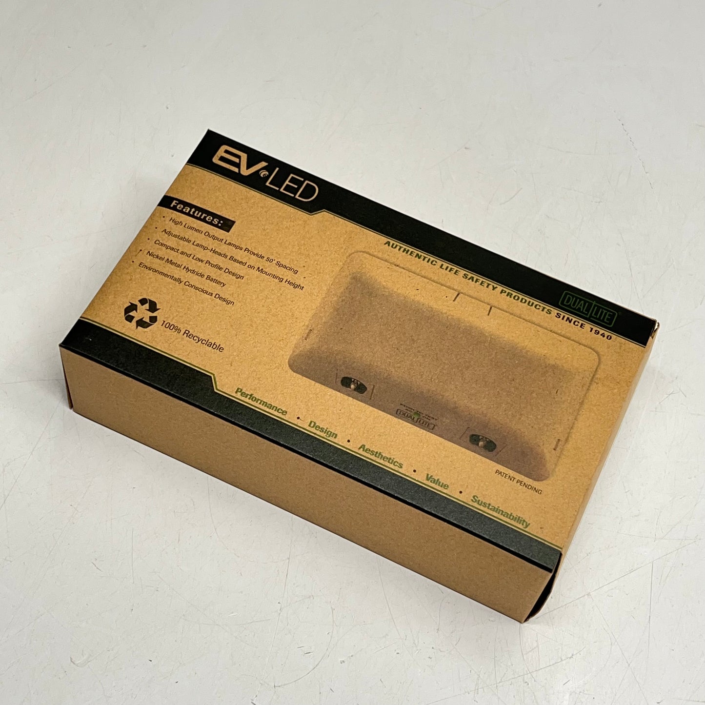 HUBBELL Dual Lite Led Emergency Light LED NiMH 2W LED Heads White EV4DI-02WAL