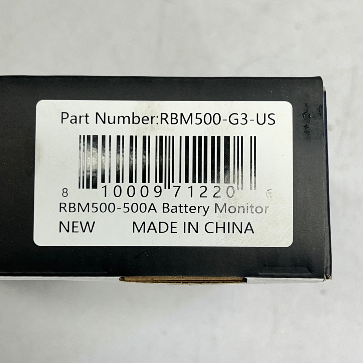 RENOGY Battery Monitor W/ Shunt 500A 120V Black RBM500-G3-US