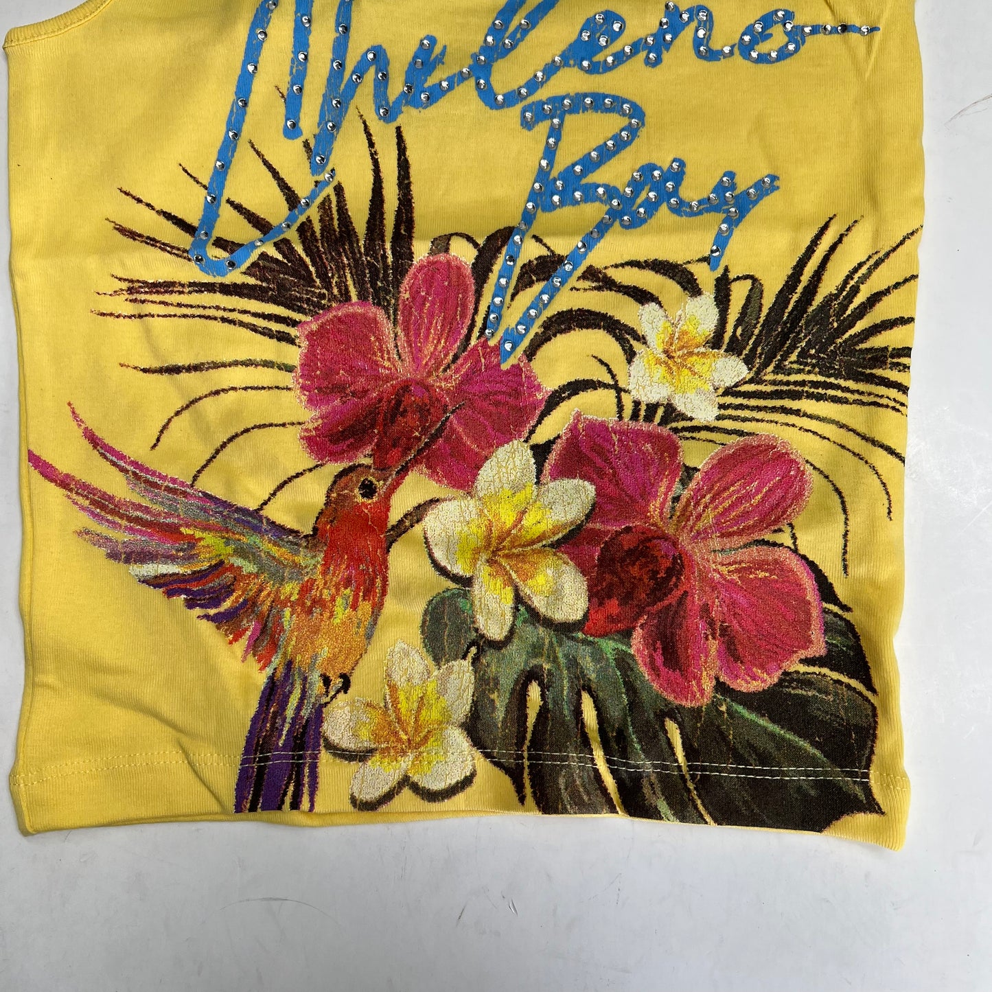 URBAN OUTFITTERS Chileno Bay Tropical Floral Camisole Top Women's Sz S Yellow