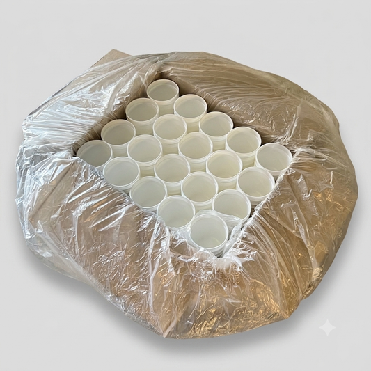 ZA@ BERRY (500 PACK) 15 Oz. White Plastic Containers/Tubs T30915CP