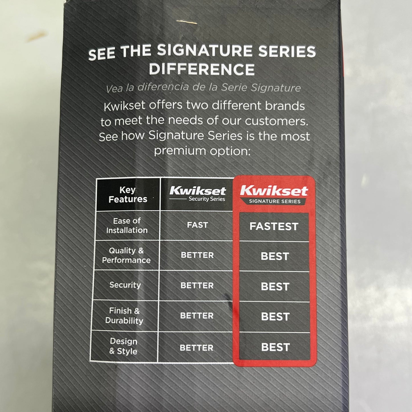 KWIKSET Contemporary Halifax Square Lever Keyed Entry Satin Nickel 97402-812